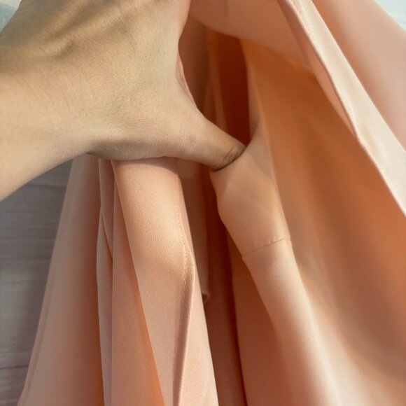 DKNY Womens Smocked Drapey Top Blouse Shirt - Picture 5 of 7